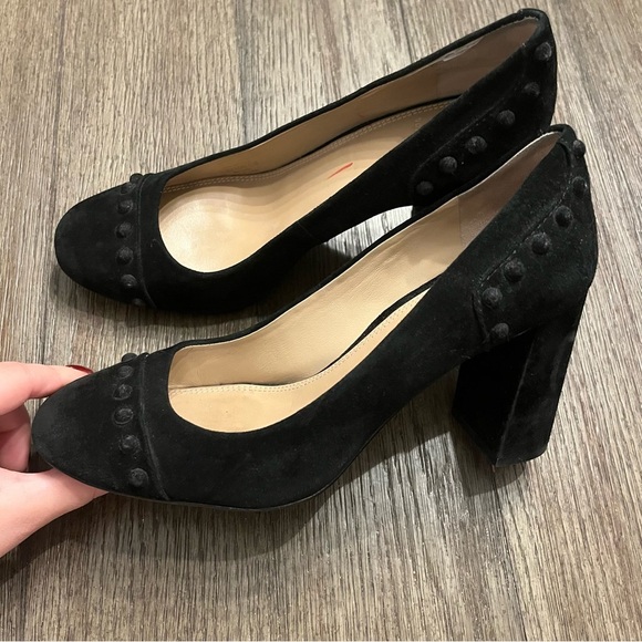 Tory Burch suede studded heels - Picture 1 of 7